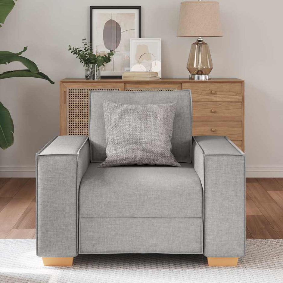 Sofa Stoel Wolk Grijs 100X78X84 Cm Stof