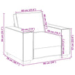 Sofa Stoel Wolk Grijs 100X78X84 Cm Stof