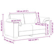 Loveseat Bank 160X77X82 Cm Fluweel