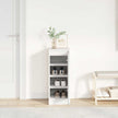 Schoenenkast 29,5X34X76 Cm Bewerkt Hout Wit
