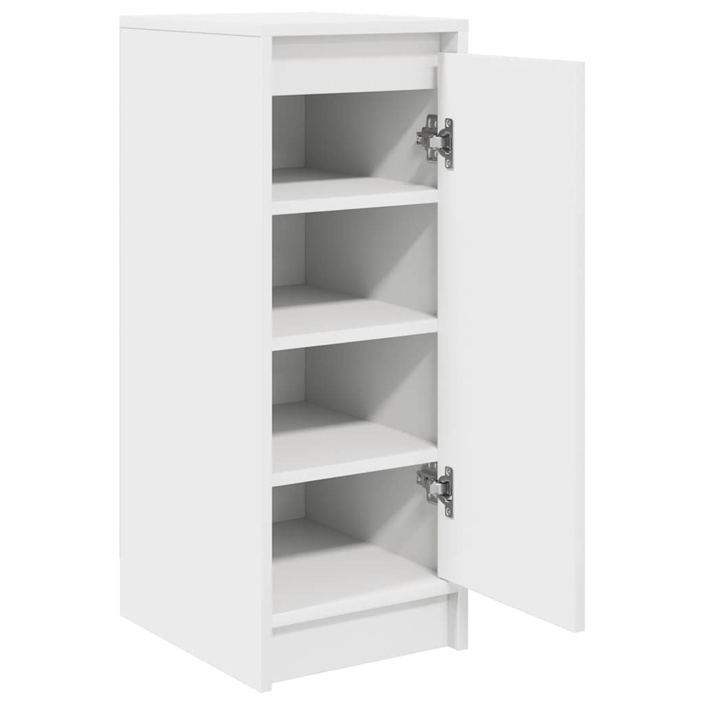 Schoenenkast 29,5X34X76 Cm Bewerkt Hout Wit