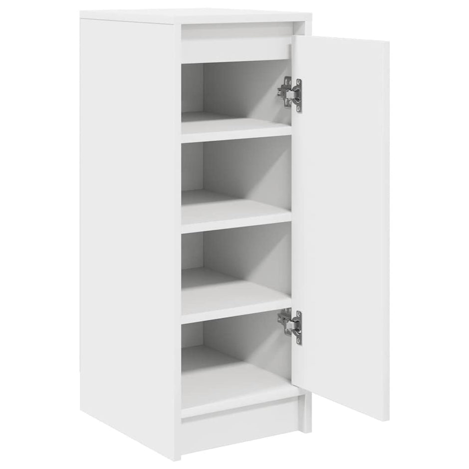 Schoenenkast 29,5X34X76 Cm Bewerkt Hout Wit