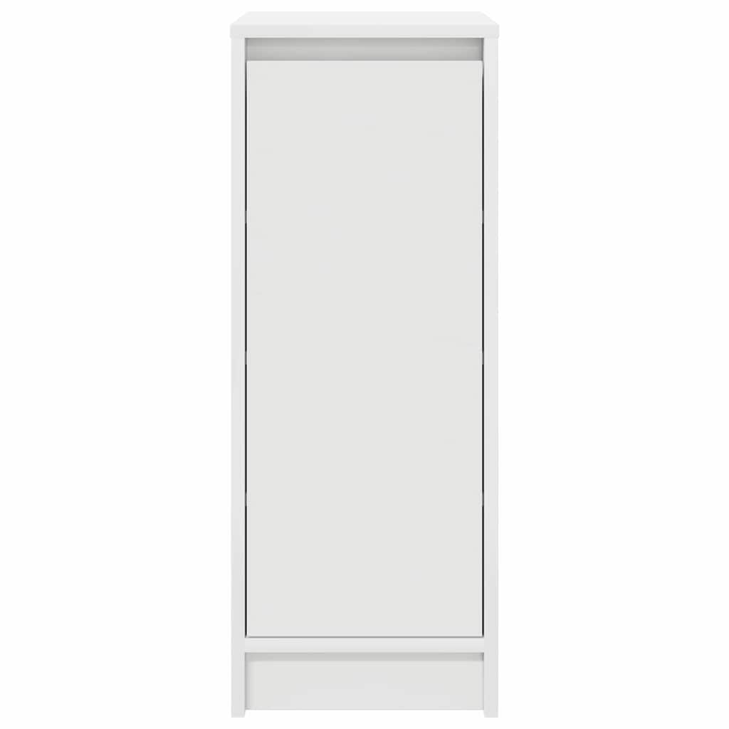 Schoenenkast 29,5X34X76 Cm Bewerkt Hout Wit