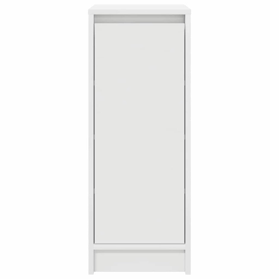 Schoenenkast 29,5X34X76 Cm Bewerkt Hout Wit
