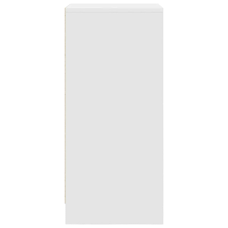 Schoenenkast 29,5X34X76 Cm Bewerkt Hout Wit