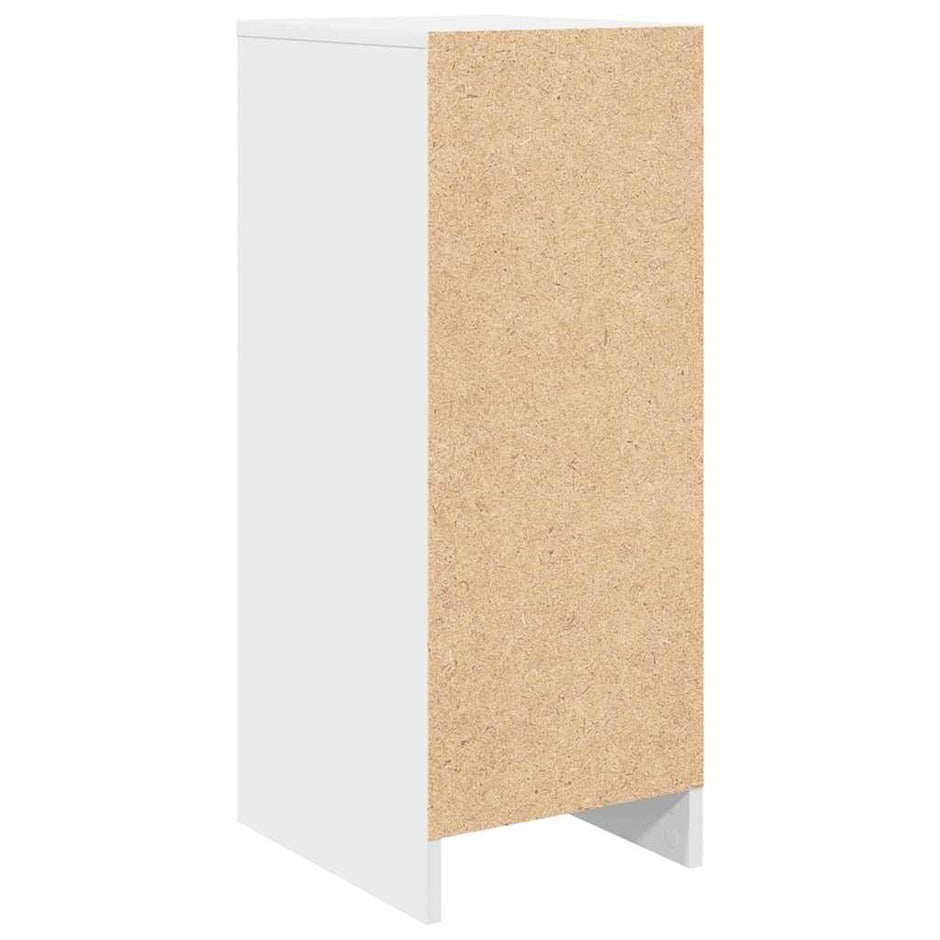 Schoenenkast 29,5X34X76 Cm Bewerkt Hout Wit