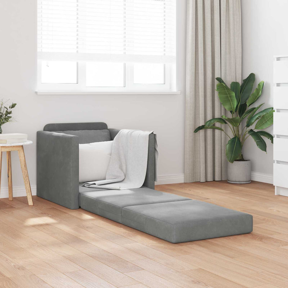 Slaapbank 74 X 77 X 81 Cm Fluweel