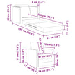 Slaapbank 74 X 77 X 81 Cm Fluweel