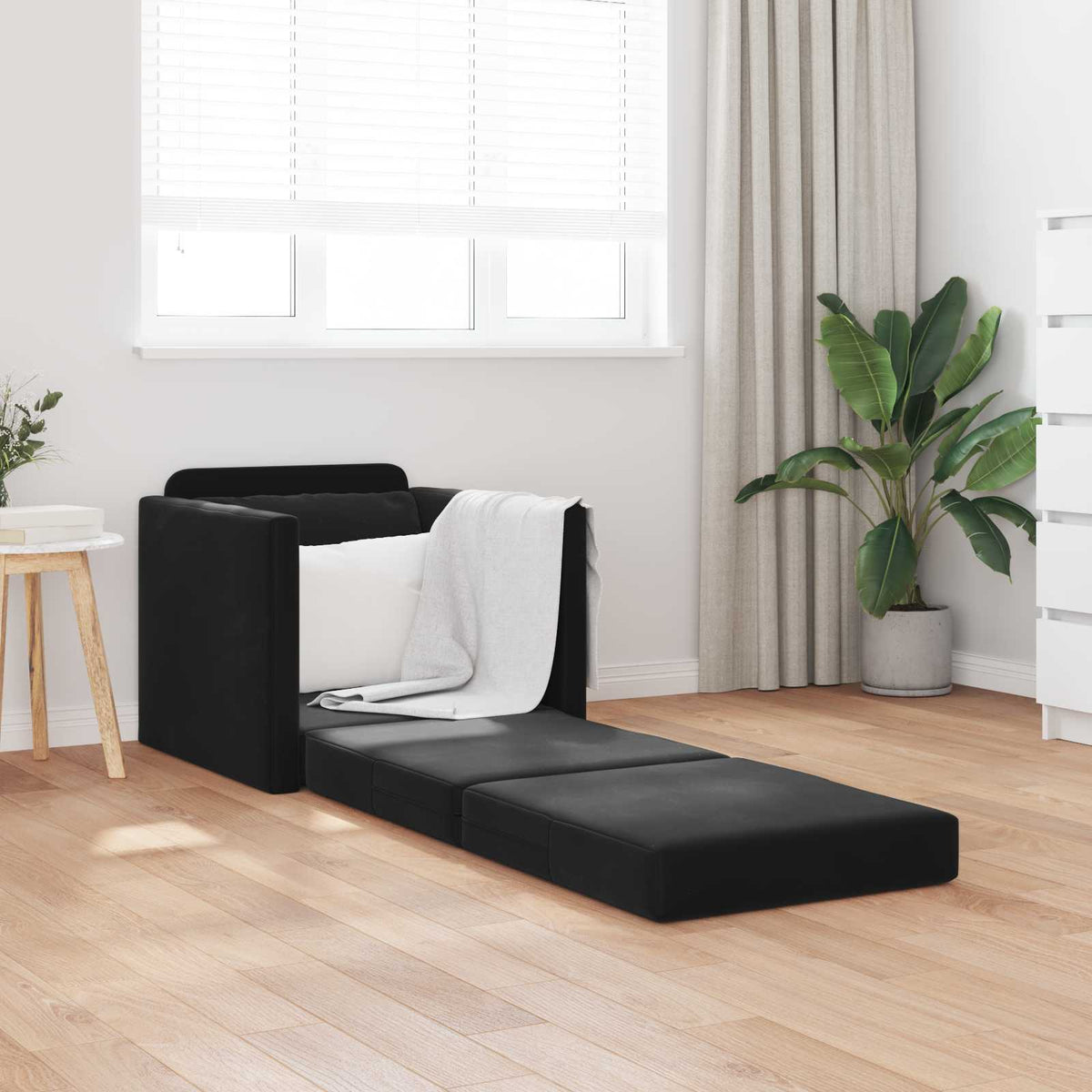 Slaapbank 74 X 77 X 81 Cm Fluweel
