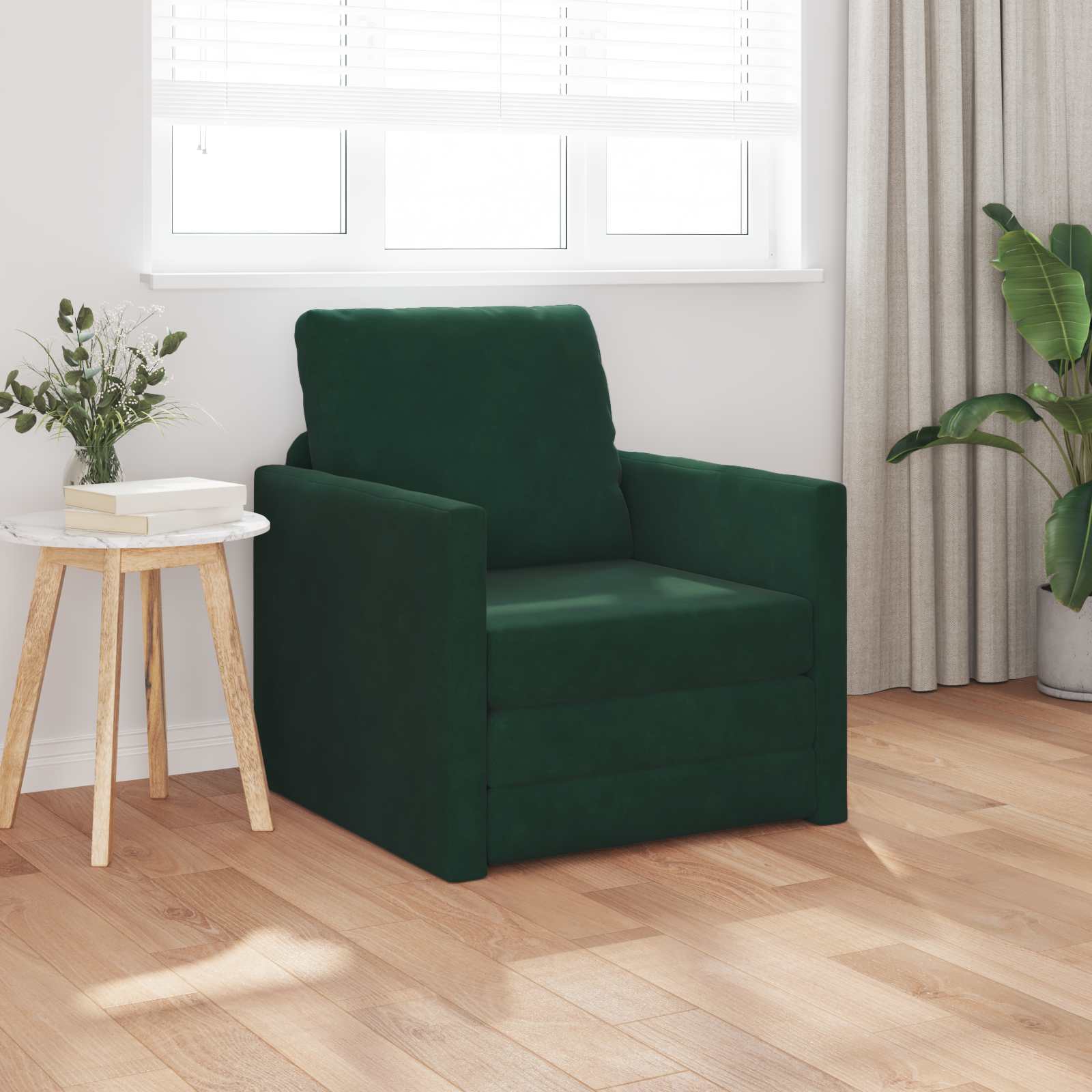 Slaapbank 74 X 77 X 81 Cm Fluweel