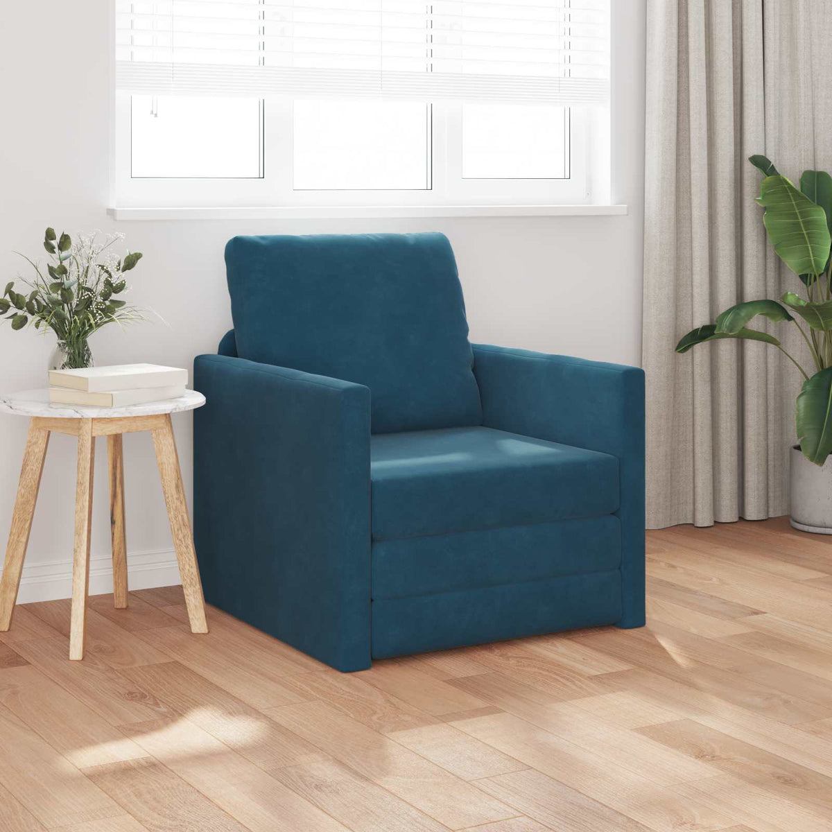 Slaapbank 74 X 77 X 81 Cm Fluweel