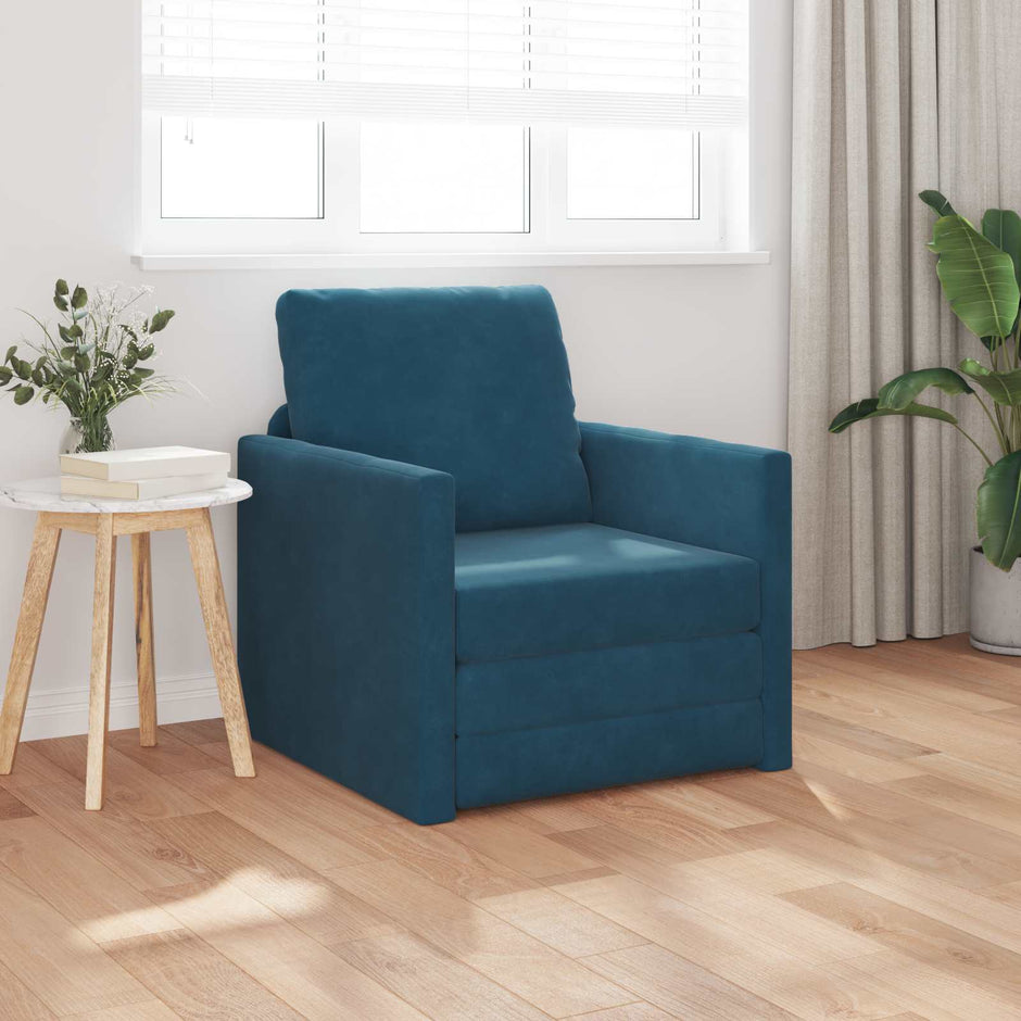 Slaapbank 74 X 77 X 81 Cm Fluweel