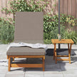 Ligstoel Massief Acacia Hout Bruin