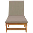 Ligstoel Massief Acacia Hout Bruin