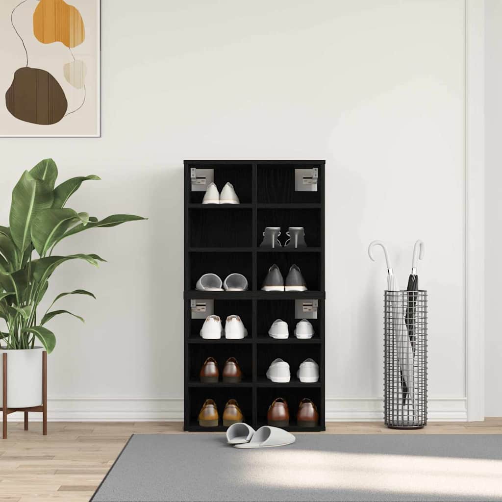 Schoenenkast 2 St Bewerkt Hout