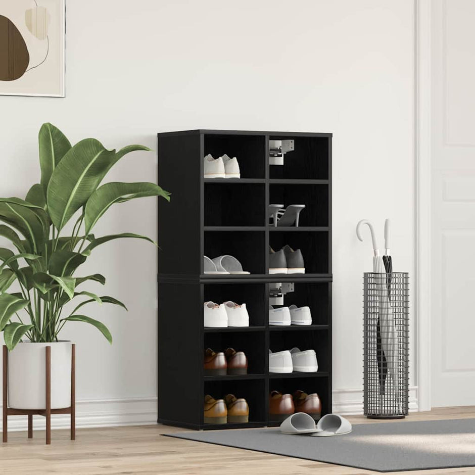 Schoenenkast 2 St Bewerkt Hout
