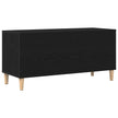 Platenkast Met Plank 100 X 38 X 48 Cm Bewerkt Hout