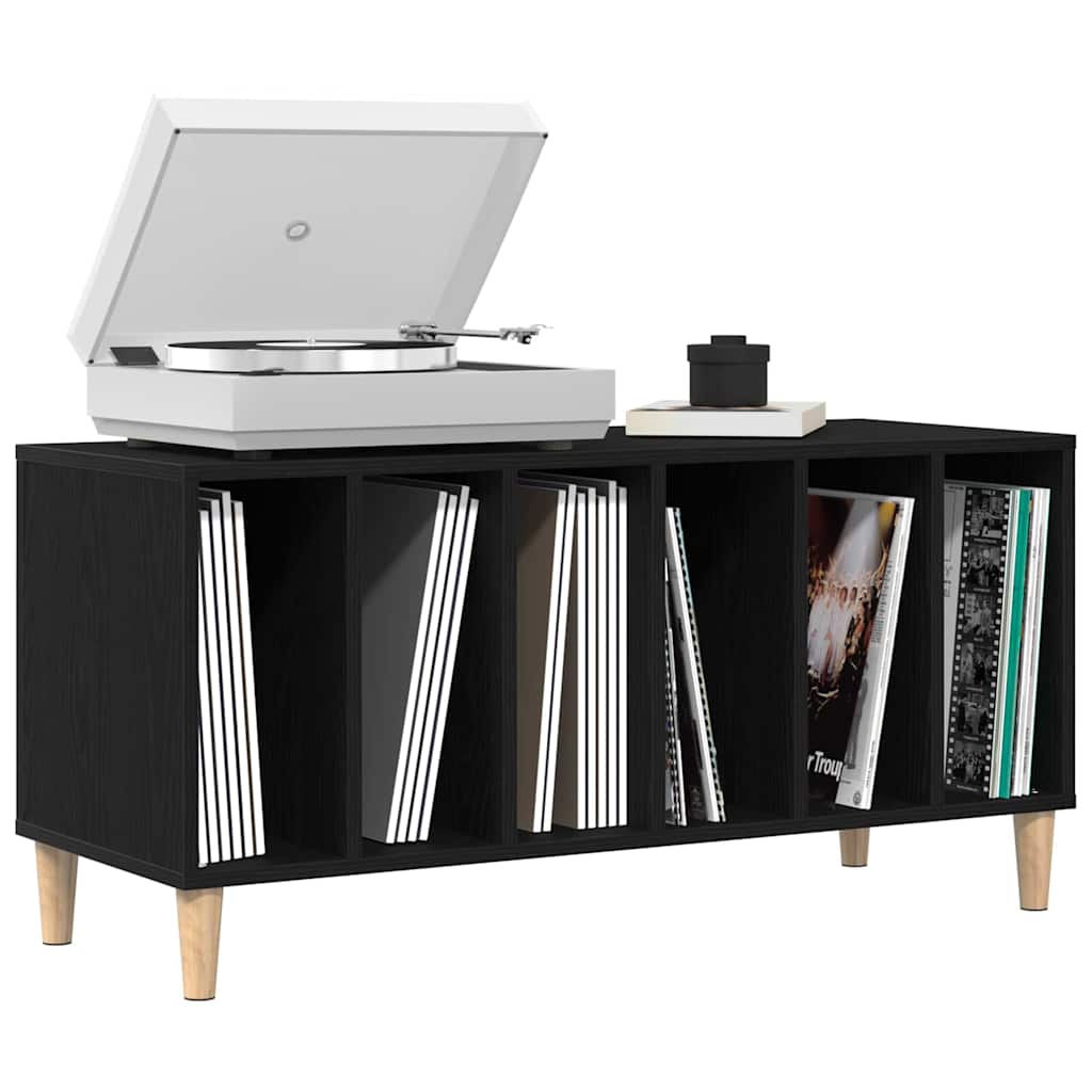 Platenkast Met Plank 100 X 38 X 48 Cm Bewerkt Hout