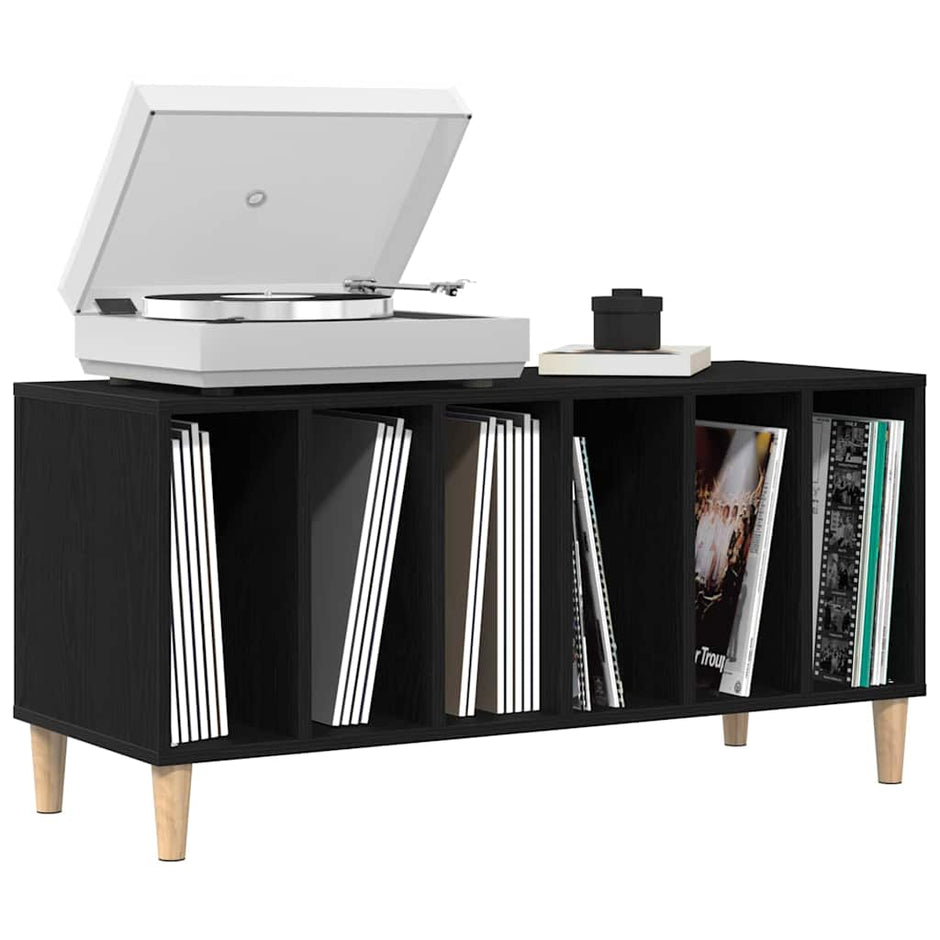 Platenkast Met Plank 100 X 38 X 48 Cm Bewerkt Hout