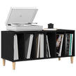Platenkast Met Plank 100 X 38 X 48 Cm Bewerkt Hout