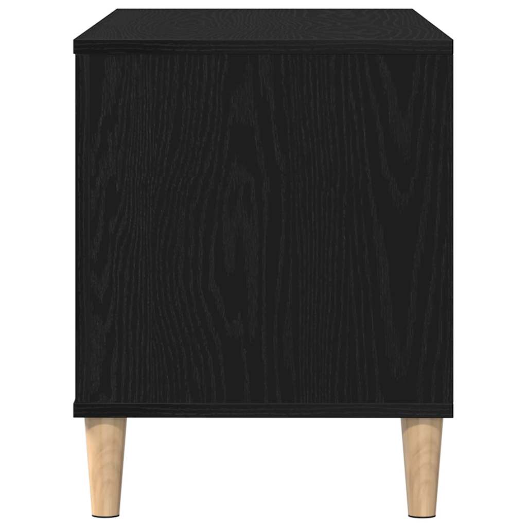 Platenkast Met Plank 100 X 38 X 48 Cm Bewerkt Hout