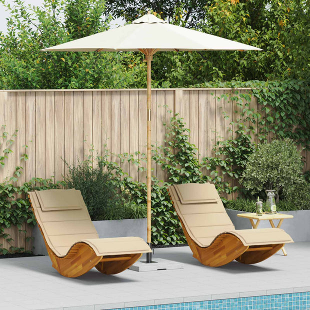 Tuinparasol Ø 240 X 260 Cm Bamboe Rond
