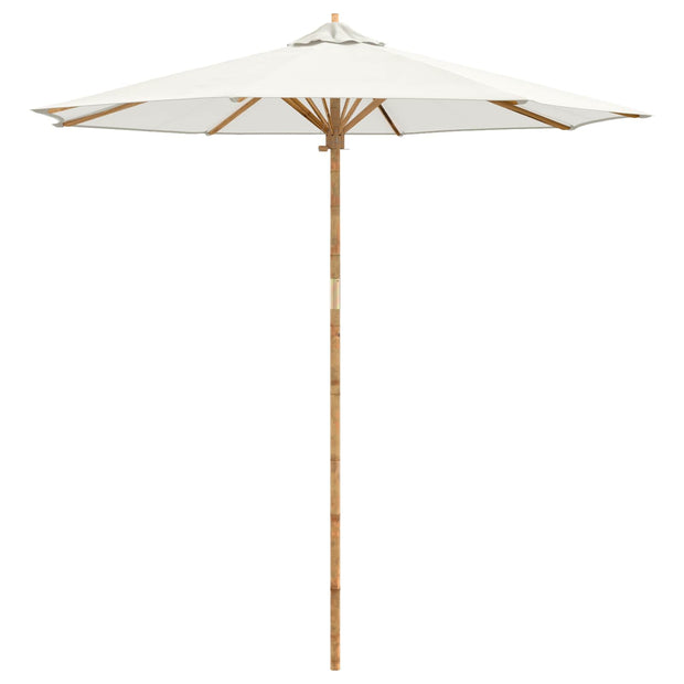 Tuinparasol Ø 240 X 260 Cm Bamboe Rond