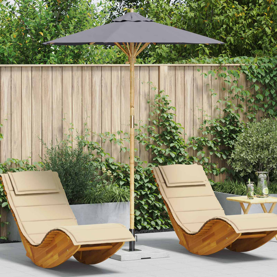 Tuinparasol Ø 240 X 260 Cm Bamboe Rond