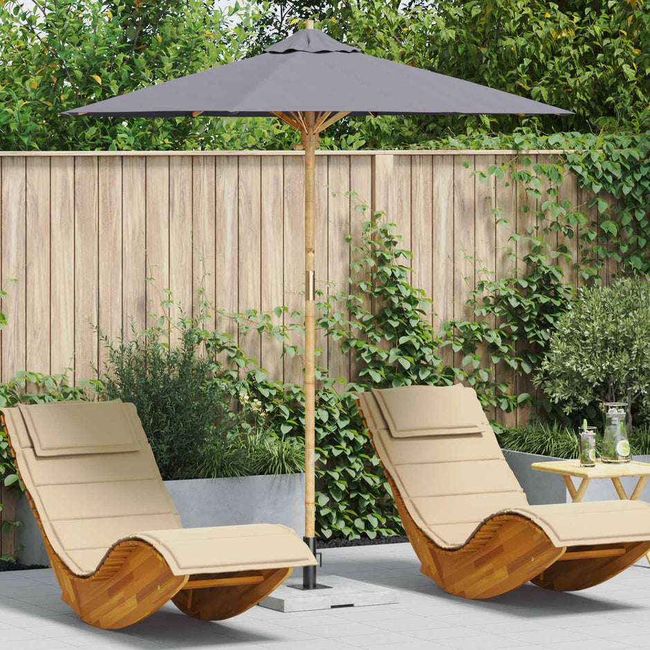 Tuinparasol Ø 240 X 260 Cm Bamboe Rond