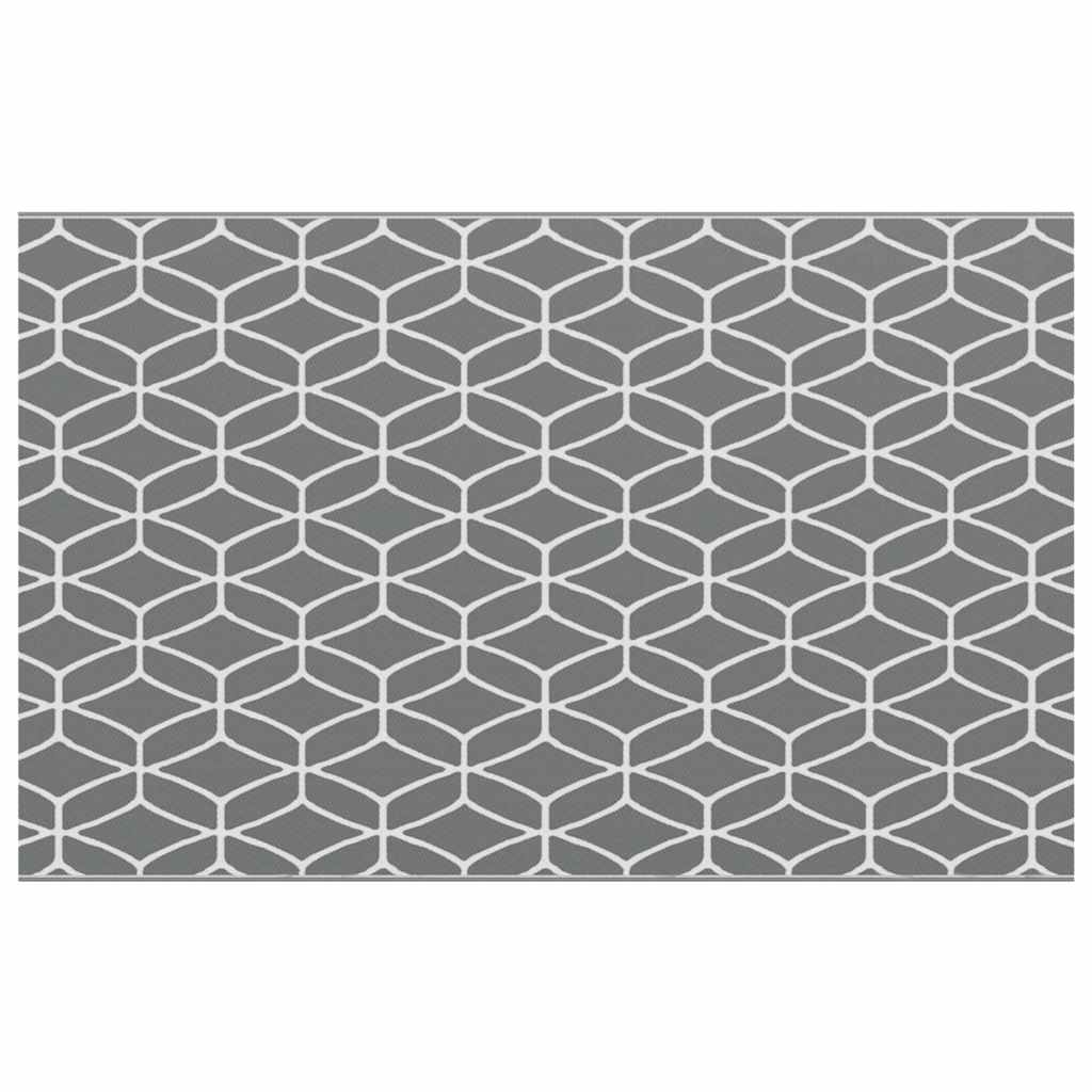 Buitentapijt Arakil Grijs En Wit 400 X 250 Cm 50% Polypropyleen