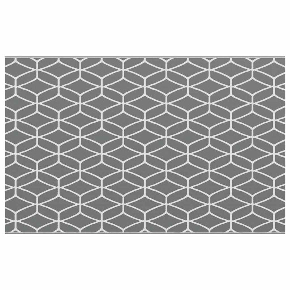 Buitentapijt Arakil Grijs En Wit 400 X 250 Cm 50% Polypropyleen
