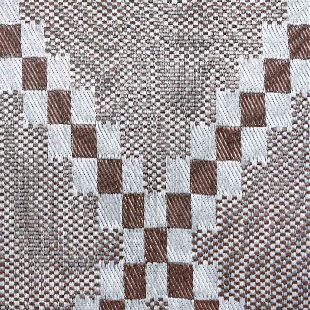 Buitentapijt Arakil Bruin En Wit 400 × 300 Cm 50% Polypropyleen Grijs En Wit