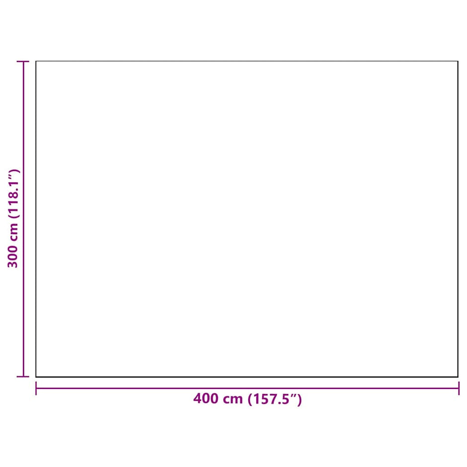 Buitentapijt Arakil Bruin En Wit 400 × 300 Cm 50% Polypropyleen Grijs En Wit