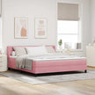 Boxspring Bed Met Hoofdeinde 200 X 140 Cm Fluweel