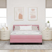 Boxspring Bed Met Hoofdeinde 200 X 140 Cm Fluweel