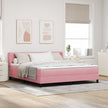 Boxspring Bed Met Hoofdeinde 200 X 140 Cm Fluweel