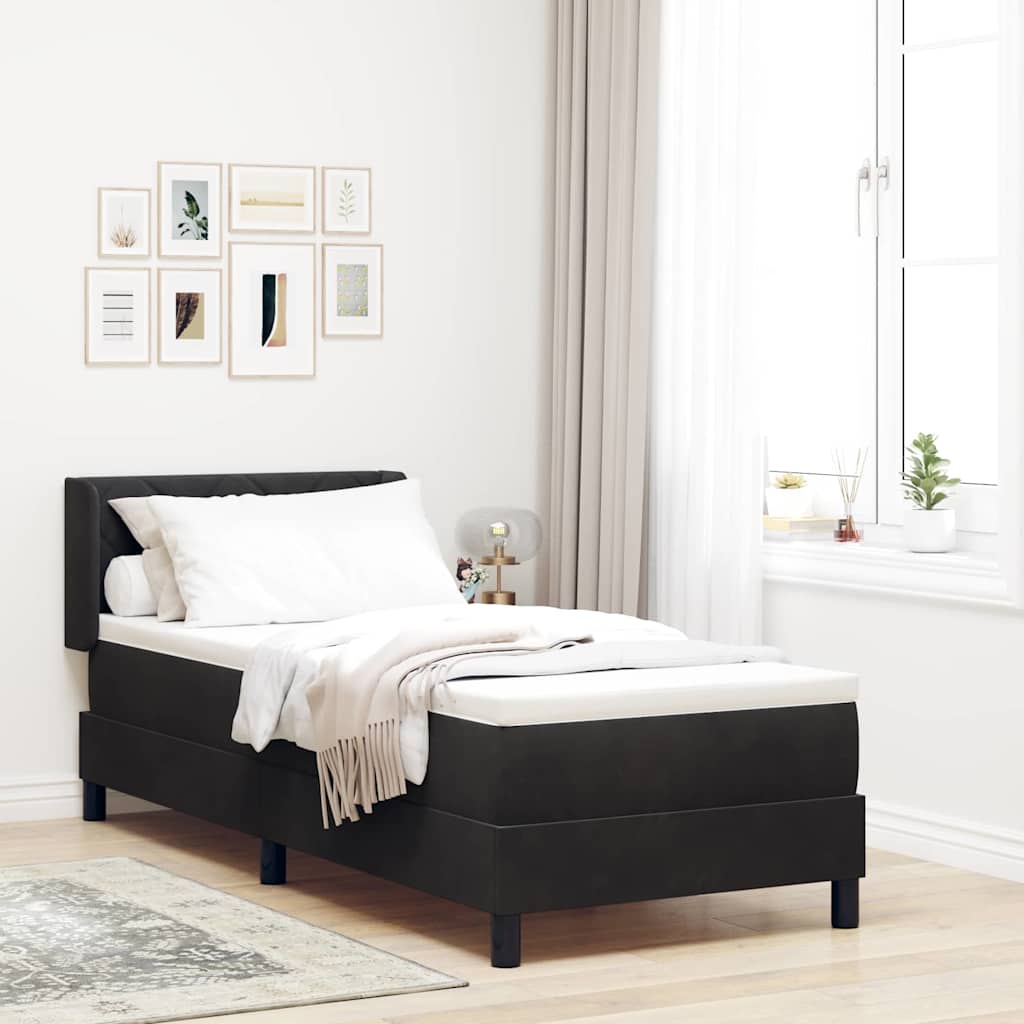 Boxspring Bed Met Hoofdeinde 200 X 140 Cm Fluweel