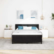 Boxspring Bed Met Hoofdeinde 200 X 140 Cm Fluweel