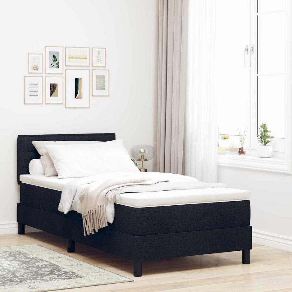 Boxspring Bed Met Led-Stripverlichting Stof