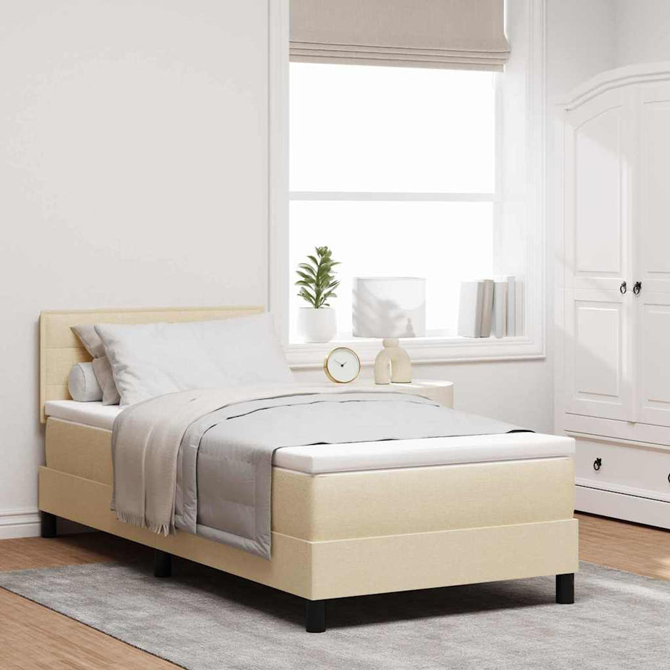 Boxspring Bed Met Led-Stripverlichting Stof