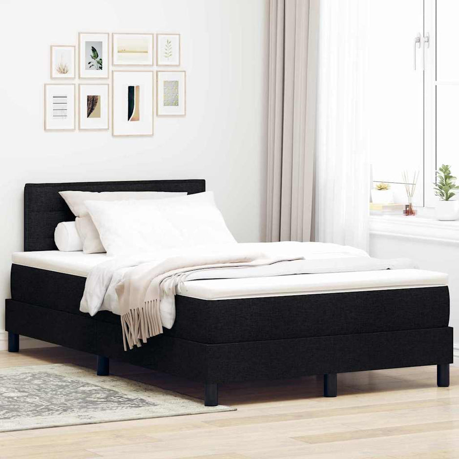 Boxspring Bed Met Led-Stripverlichting Stof