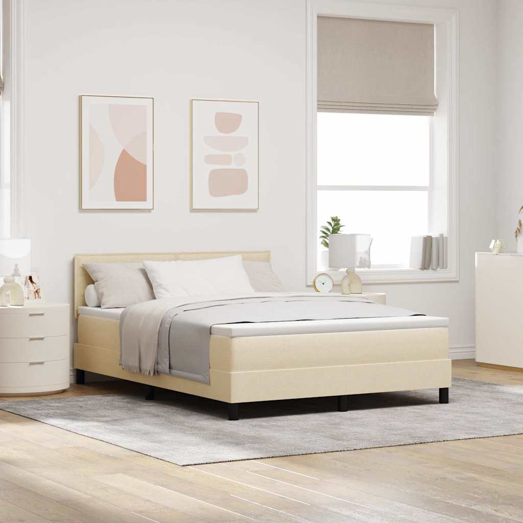 Boxspring Bed Met Led-Stripverlichting Stof
