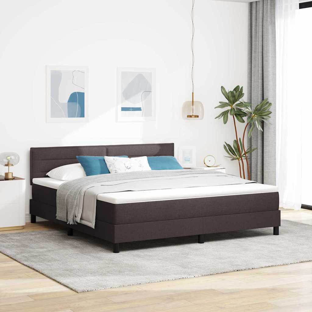 Boxspring Bed Met Led-Stripverlichting Stof