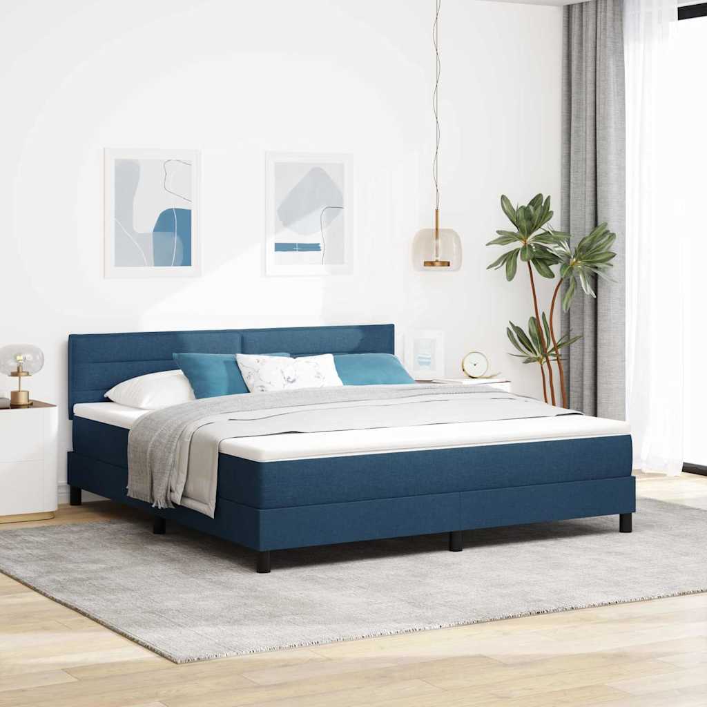 Boxspring Bed Met Led-Stripverlichting Stof