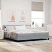 Boxspring Bed Met Led-Stripverlichting Stof