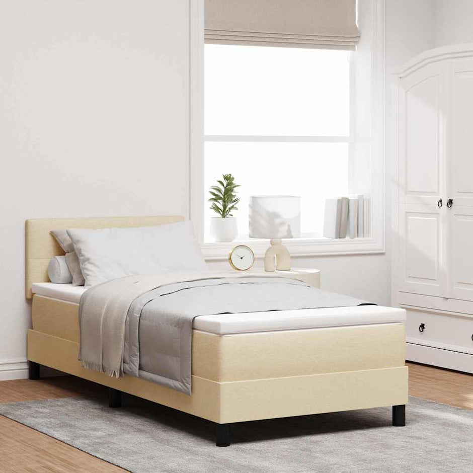 Boxspring Bed Met Led-Stripverlichting Stof