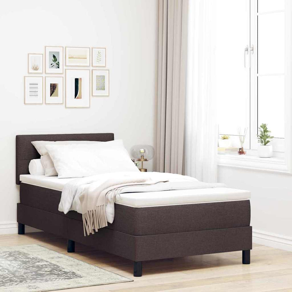 Boxspring Bed Met Led-Stripverlichting Stof