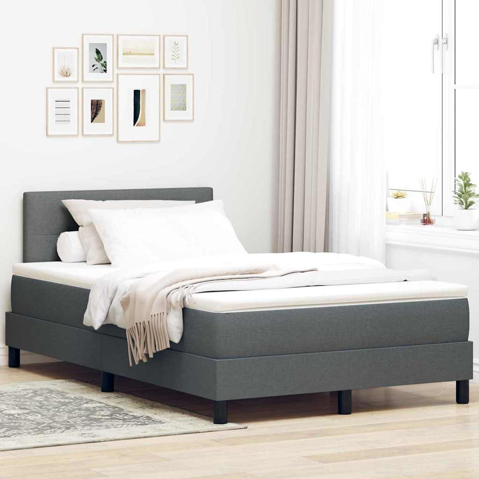 Boxspring Bed Met Led-Stripverlichting Stof