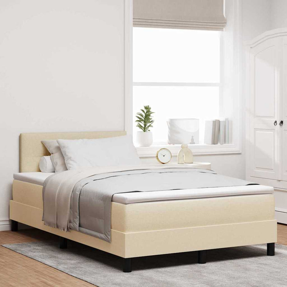 Boxspring Bed Met Led-Stripverlichting Stof