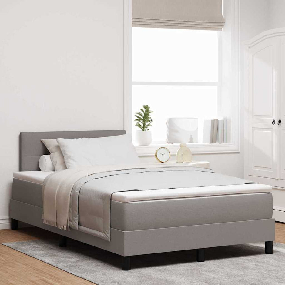 Boxspring Bed Met Led-Stripverlichting Stof